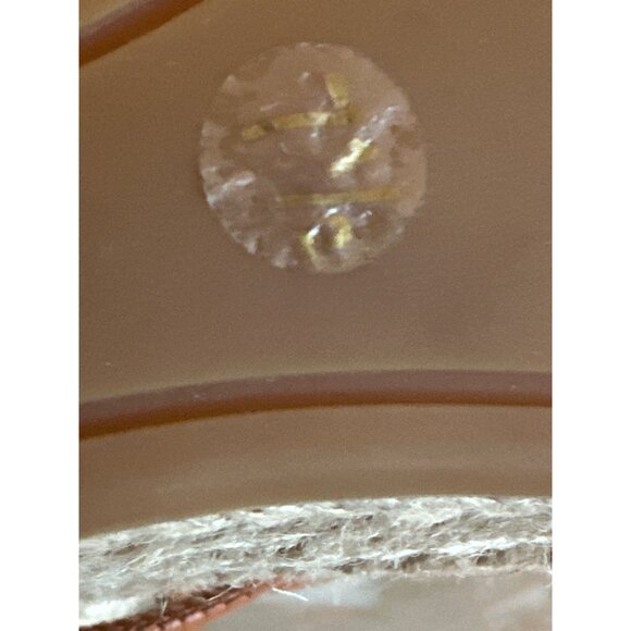 Tory Burch Leather Espadrille Wedge Sandals Brown Size 7.5 Boho Coastal - Picture 5 of 7